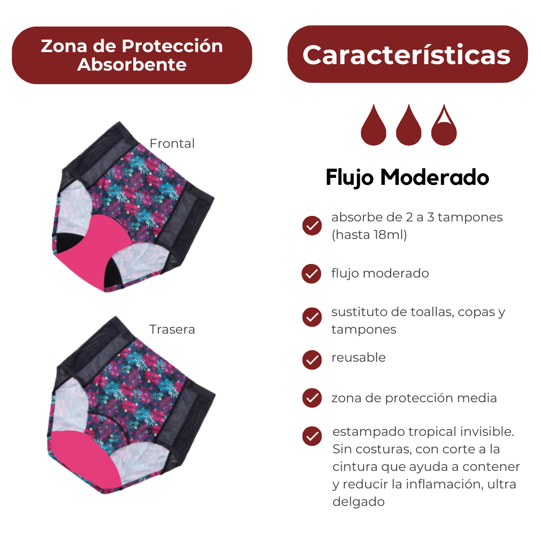 Calypso Tropical Shades (Bonded High Waist Brief) Edición Limitada - Moderado