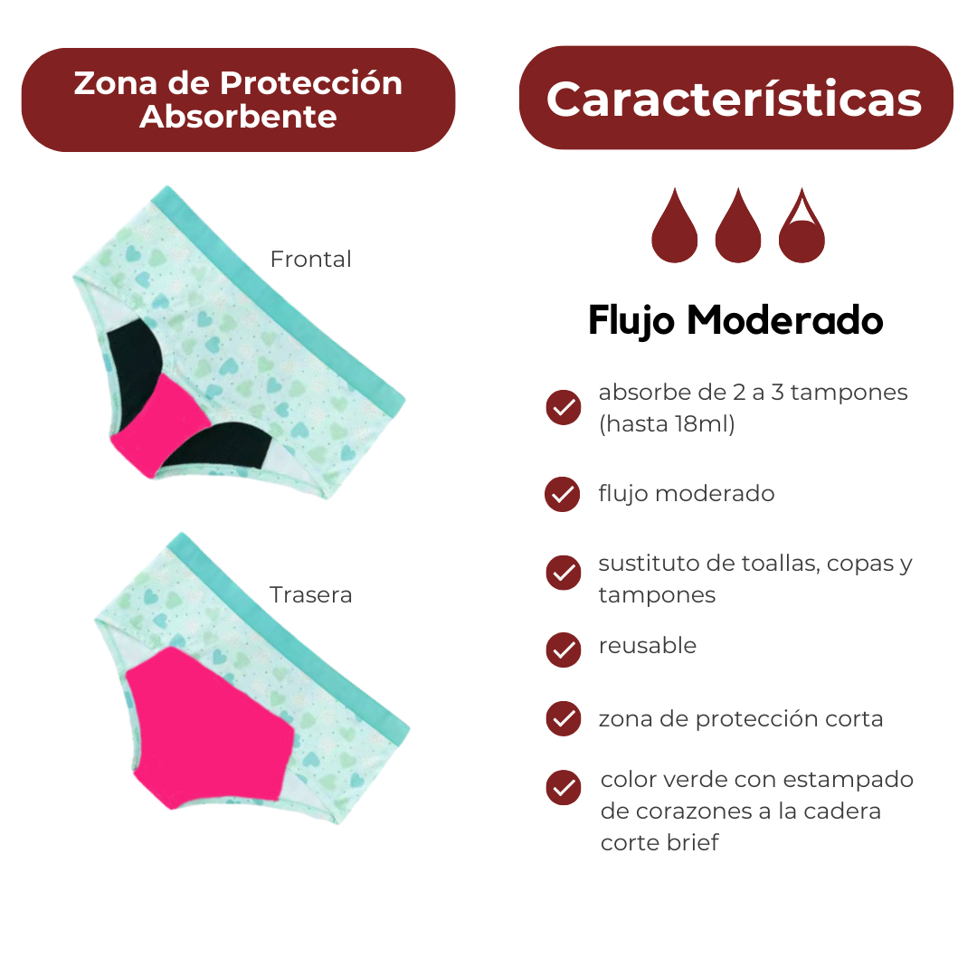 Kari Corazones Verde (Brief)