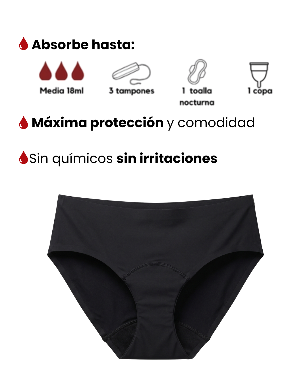 Portia (Bonded Hi Cut) - Moderado Invisible