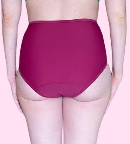 Traje de Baño Soa Plisado - (tiro alto) - Ligero a Moderado