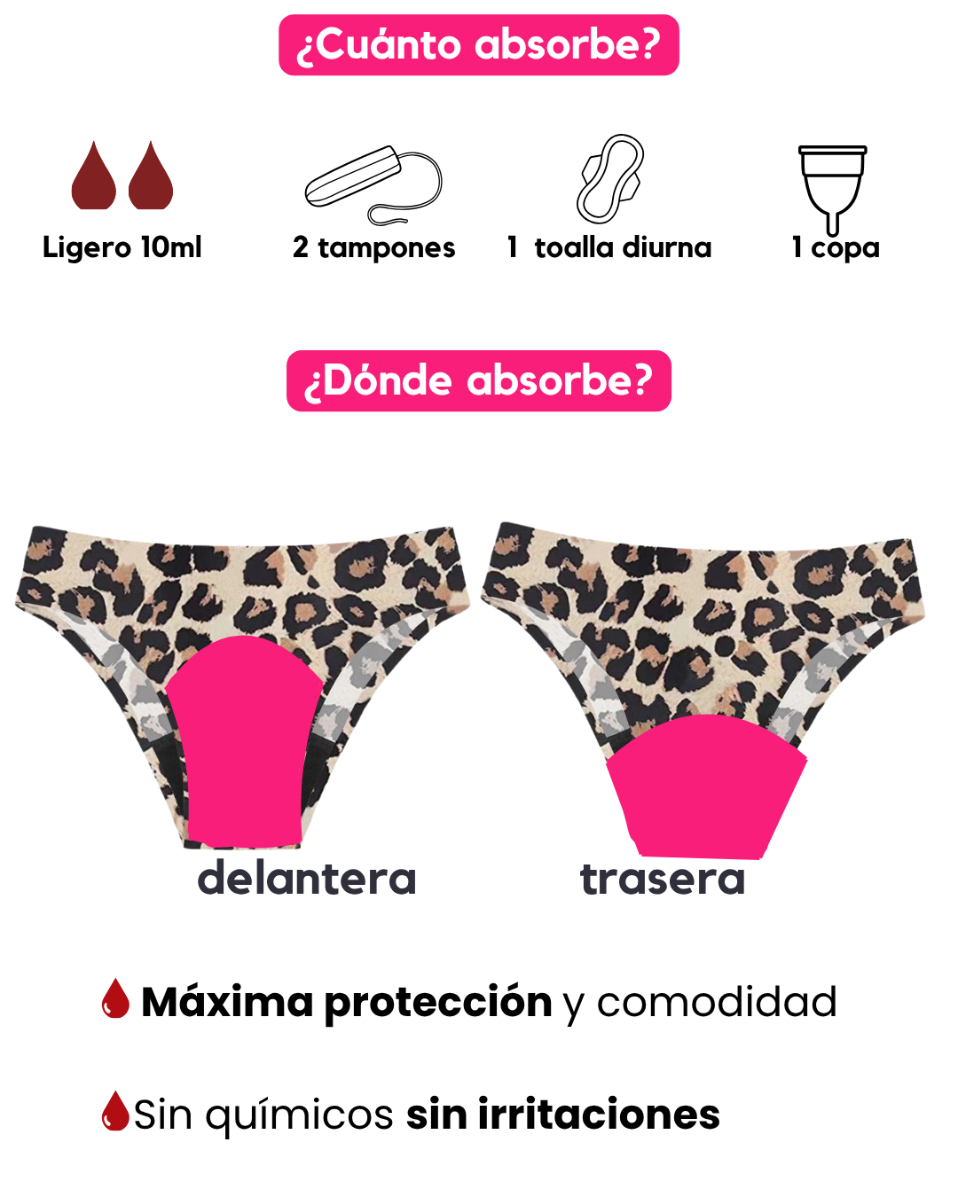 Traje de Baño Atlas Animal Print - (sin costuras) - Ligero a Moderado
