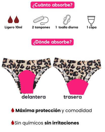 Traje de Baño Atlas Animal Print - (sin costuras) - Ligero a Moderado