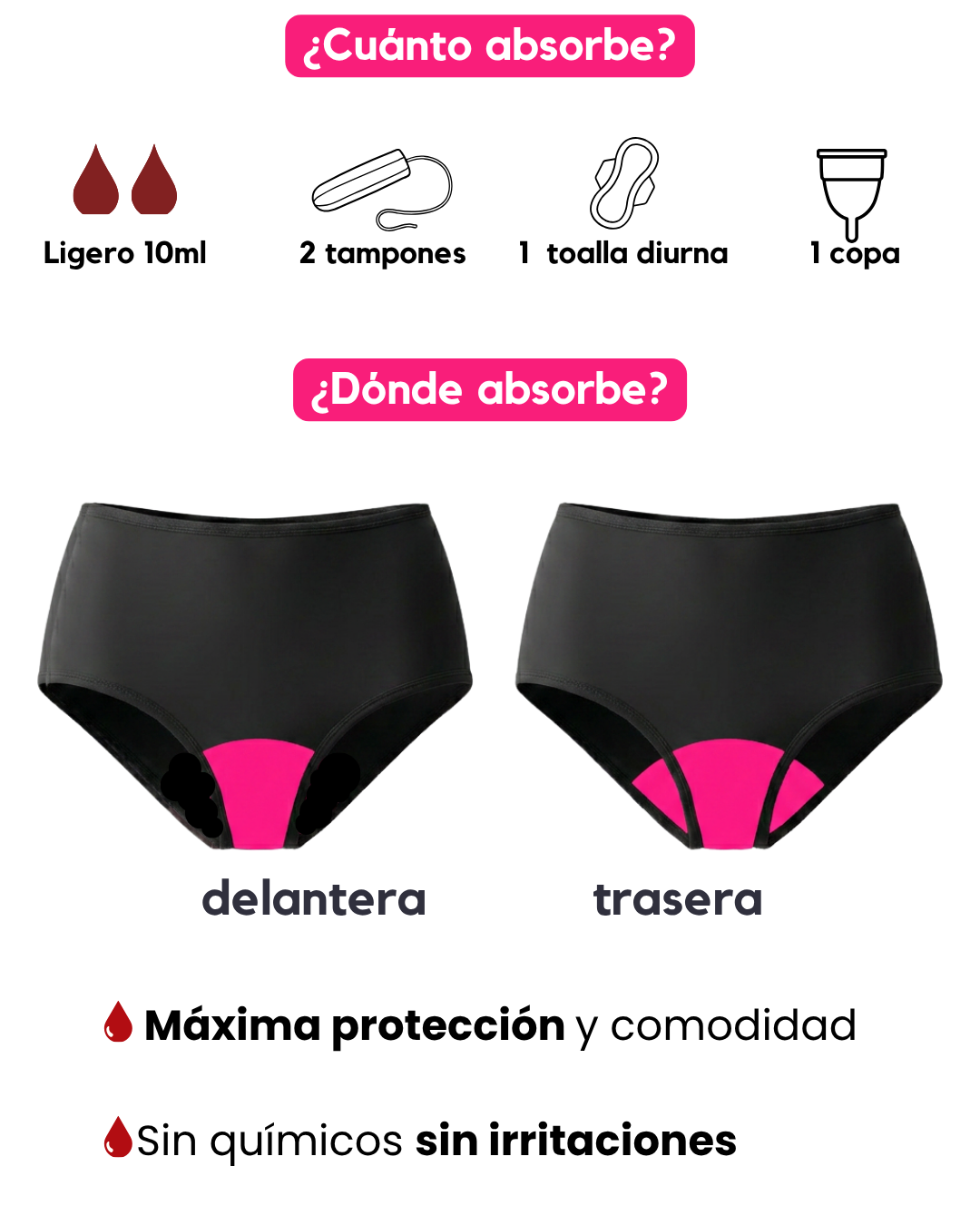 Traje de Baño Soa - (tiro alto) - Ligero a Moderado