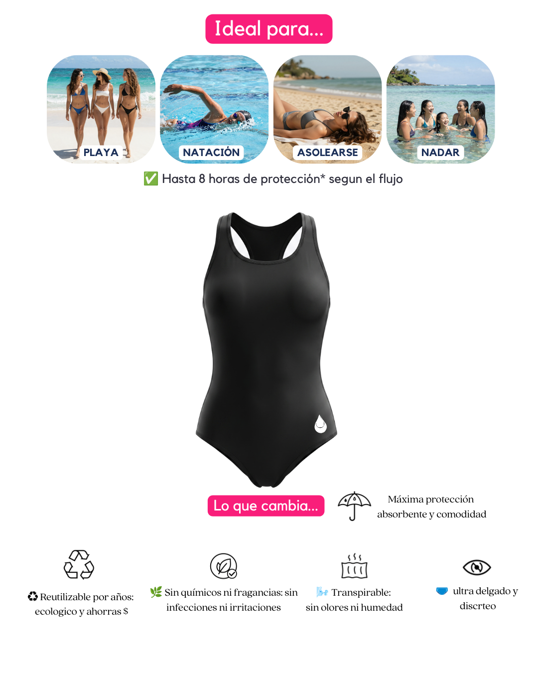 Traje de Baño Completo Europa - Ligero a Moderado