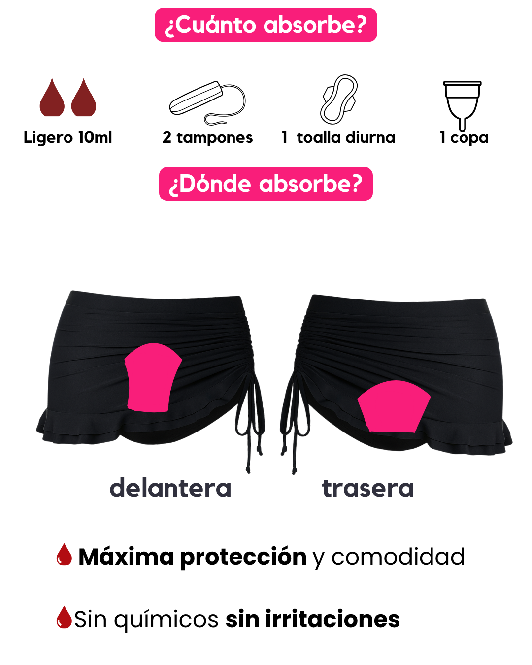 Traje de Baño Tebe - (Falda) - Ligero
