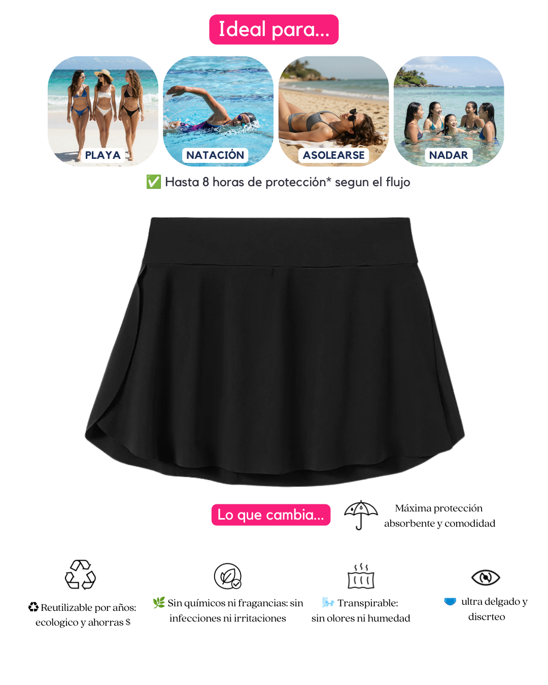 Traje de Baño Skoll - (Falda) - Ligero