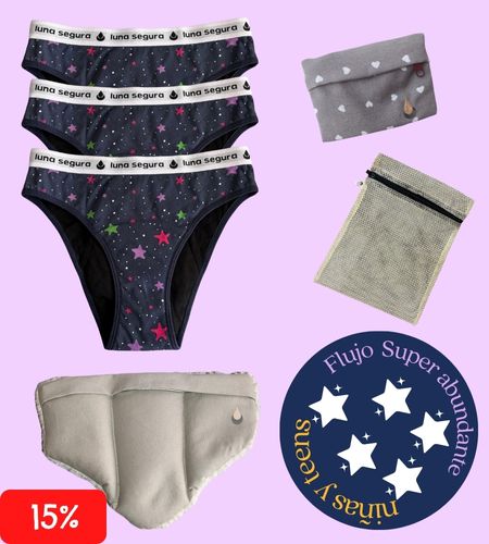 Kit Básico Mi Primera Menstruación - Súper Abundante