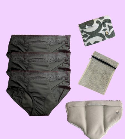 Kit Básico ABUNDANTE - Mi Primera Menstruación