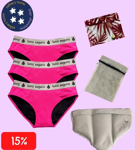 Kit Básico ABUNDANTE - Mi Primera Menstruación