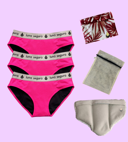 Kit Básico ABUNDANTE - Mi Primera Menstruación
