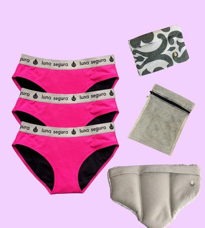 Kit Básico ABUNDANTE - Mi Primera Menstruación