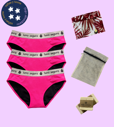 Kit Básico ABUNDANTE - Mi Primera Menstruación