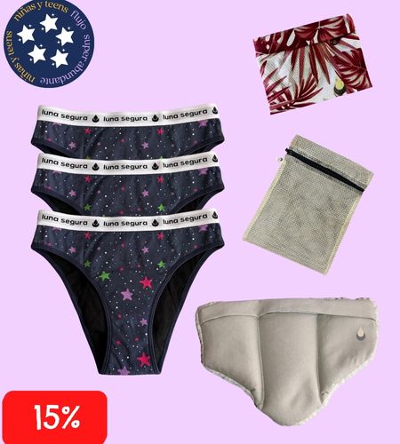 Kit Básico Mi Primera Menstruación - Súper Abundante