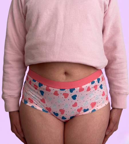 Kari Corazones Rosa (Brief) - Moderado Niñas