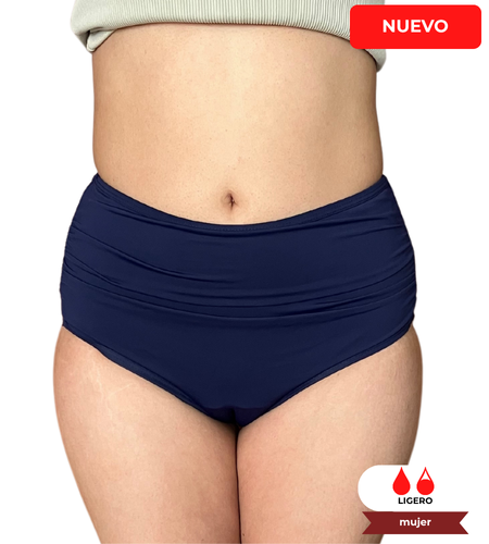 Traje de Baño Soa Azul Marino  - (tiro alto) Edición Especial