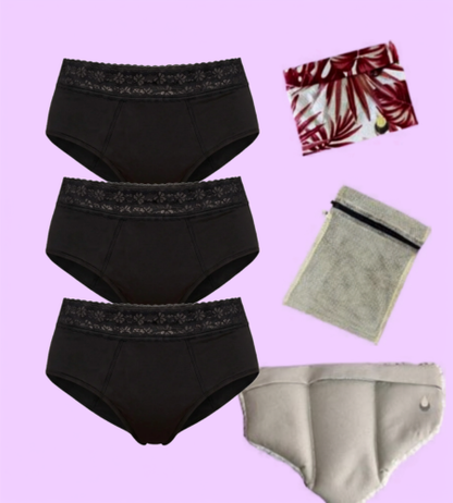 Kit Básico ABUNDANTE - Mi Primera Menstruación