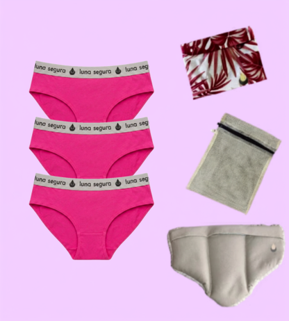 Kit Básico ABUNDANTE - Mi Primera Menstruación