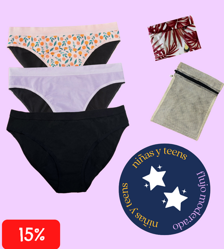 Ropa interior que absorbe tu menstruacion panties trajes de bano Luna Segura